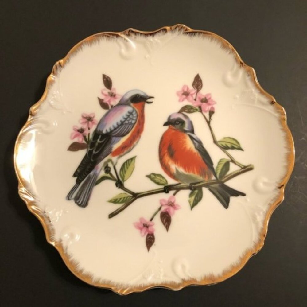Japanese robin plate